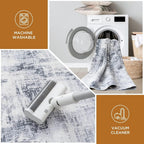 Washable Rugs for Living Room Modern Soft Faux