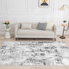 Washable Rugs for Living Room Modern Soft Faux
