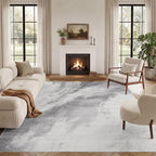 Washable Rugs for Living Room Modern Soft Faux