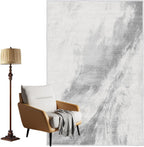 Washable Rugs for Living Room Modern Soft Faux