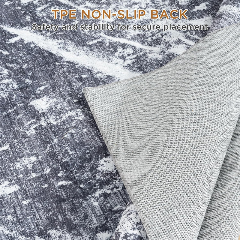 Washable Rugs for Living Room Large Modern Soft