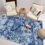 Washable Rugs for Living Room Modern Soft Faux