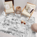 Washable Rugs for Living Room Modern Soft Faux