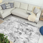 Washable Rugs for Living Room Modern Soft Faux