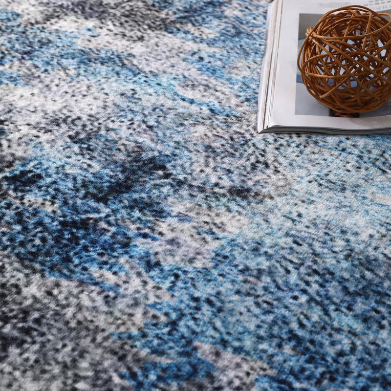 Washable Large Rugs Living Room Abstract Carpet