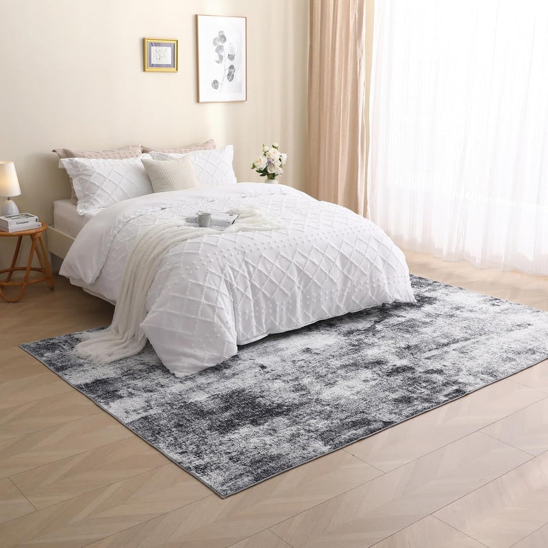 Washable Large Rugs Living Room Abstract Carpet