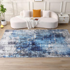 Washable Large Rugs Living Room Abstract Carpet