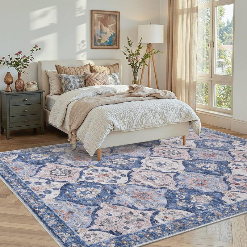 Living Room Rug Washable Large Brick