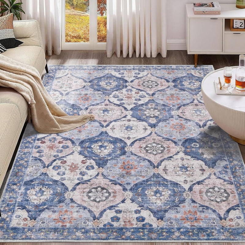 Living Room Rug Washable Large Brick