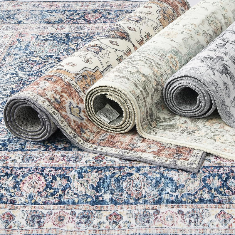 Living Room Rug Washable Large Brick