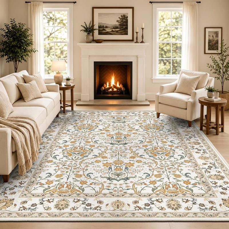 Vintage Rugs Living Room Rug Washable