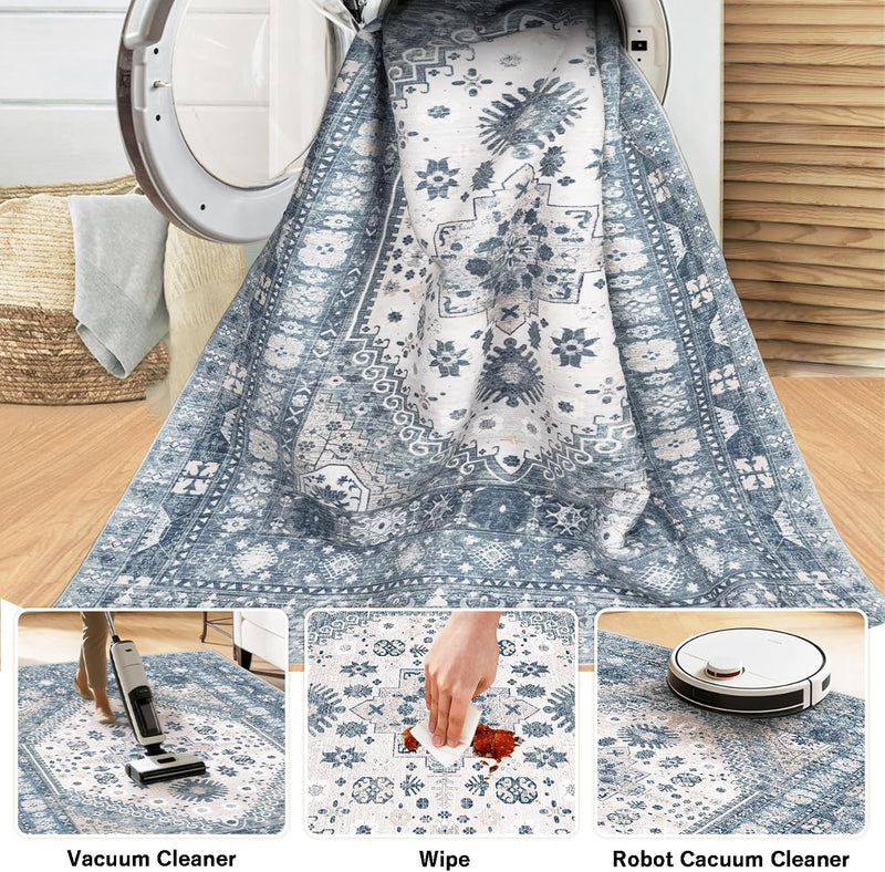 Vintage Rugs Living Room Rug Washable