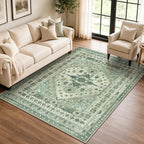 Washable Rugs Living Room Distressed Vintage Area