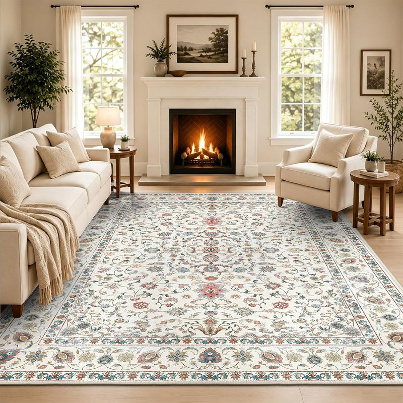 Vintage Rugs Living Room Rug Washable