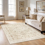 Washable Rugs Living Room Distressed Vintage Area