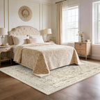 Washable Rugs Living Room Distressed Vintage Area