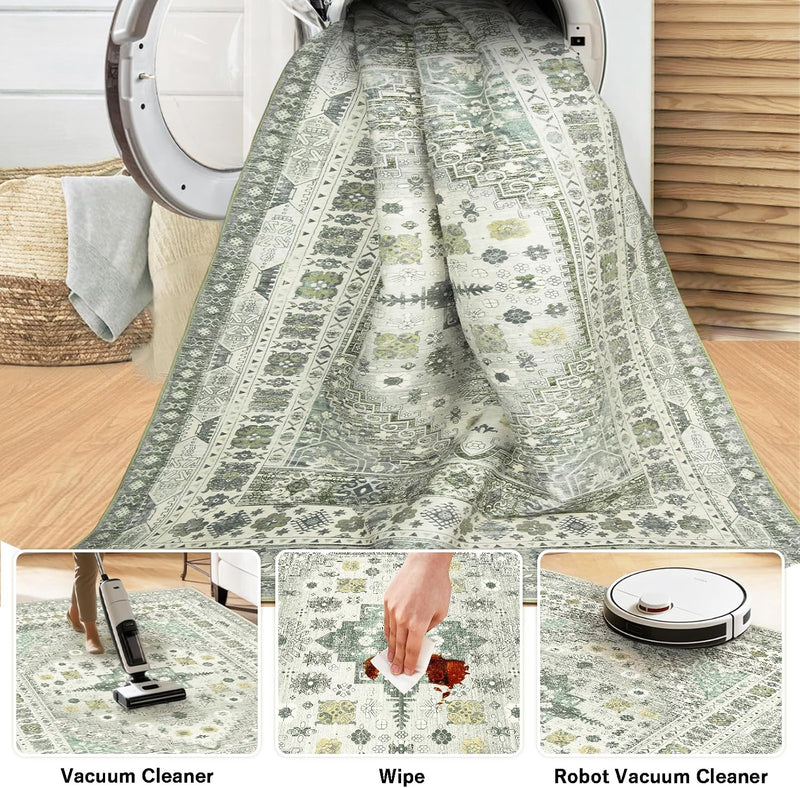 Vintage Rugs Living Room Rug Washable