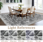 Washable Rugs Living Room Distressed Vintage Area