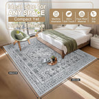 Washable Rugs Living Room Distressed Vintage Area
