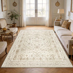 Washable Rugs Living Room Distressed Vintage Area