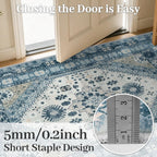 Washable Rugs Living Room Distressed Vintage Area
