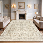 Washable Rugs Living Room Distressed Vintage Area