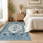 Washable Rugs Living Room Distressed Vintage Area