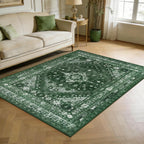 Washable Rugs Living Room Distressed Vintage Area