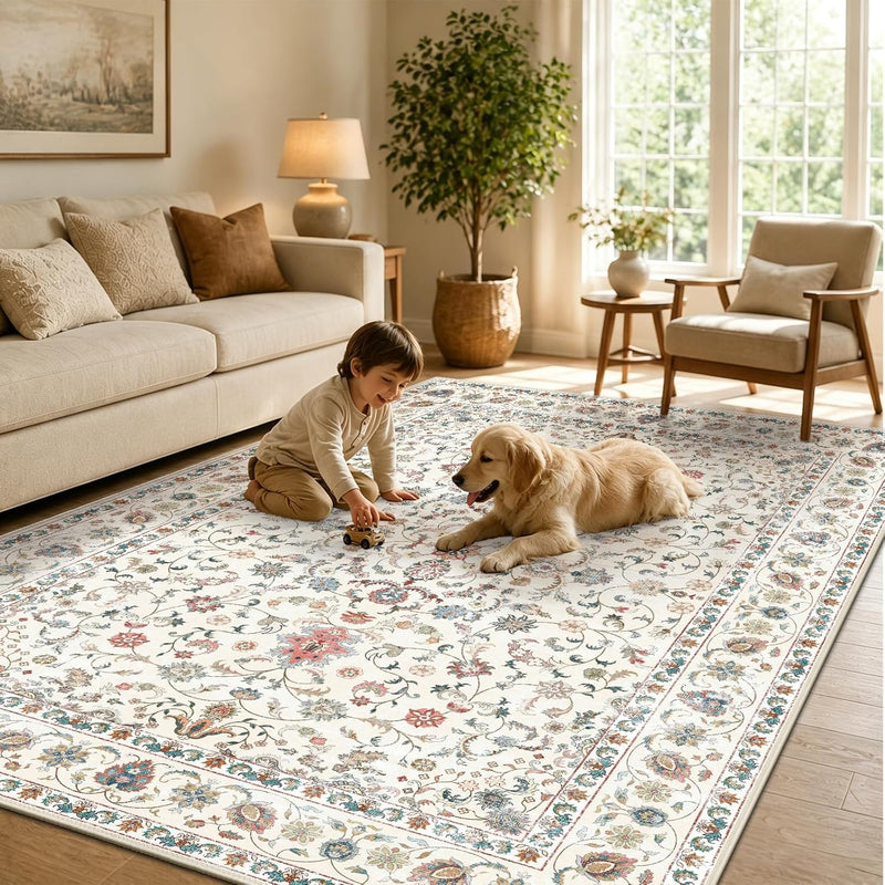Vintage Rugs Living Room Rug Washable