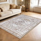 Washable Rugs Living Room Distressed Vintage Area
