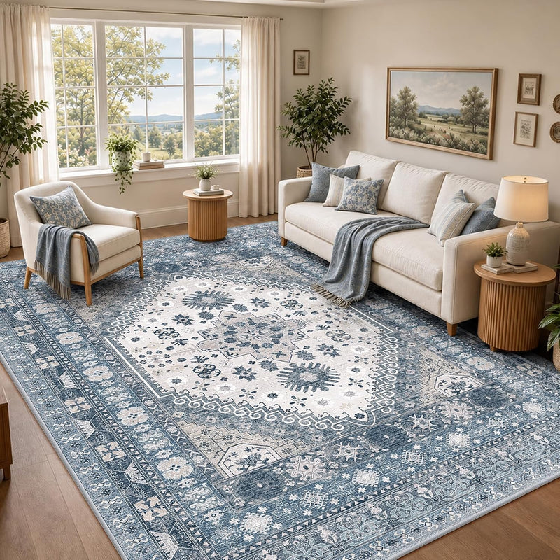 Vintage Rugs Living Room Rug Washable