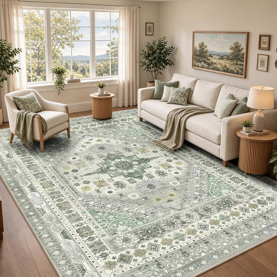 Vintage Rugs Living Room Rug Washable