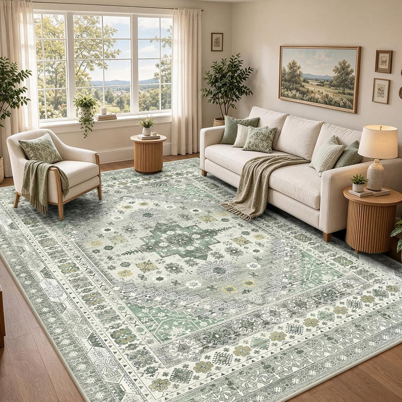 Vintage Rugs Living Room Rug Washable