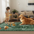 Washable Rugs Living Room Distressed Vintage Area