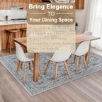Washable Rugs Living Room Distressed Vintage Area
