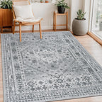 Washable Rugs Living Room Distressed Vintage Area