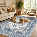 Vintage Rugs Living Room Rug Washable