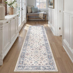 Washable Rugs Living Room Floral Vintage