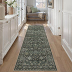 Washable Rugs Living Room Floral Vintage