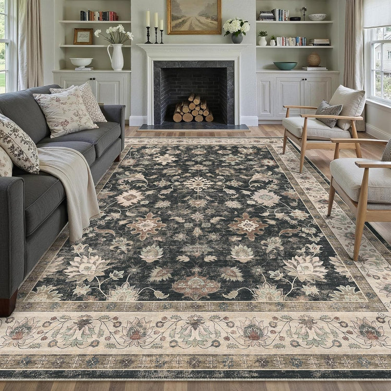 Large Rugs Living Room Washable Carpet Non