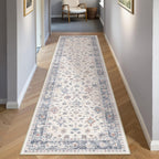 Washable Rugs Living Room Floral Vintage