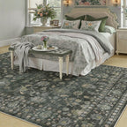 Washable Rugs Living Room Floral Vintage