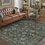 Washable Rugs Living Room Floral Vintage