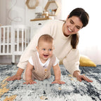 Washable Rugs Living Room Large Taupe Ultra