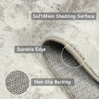 Washable Rugs Living Room Large Ultra Thin