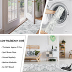Washable Rugs Living Room Large Ultra Thin