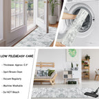 Washable Rugs Living Room Large Ultra Thin