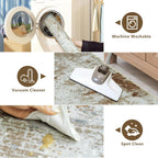 Washable Rugs Living Room Large Ultra Thin