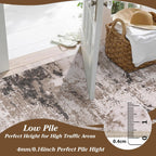 Washable Rugs Living Room Large Ultra Thin