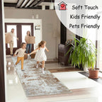 Washable Rugs Living Room Large Ultra Thin